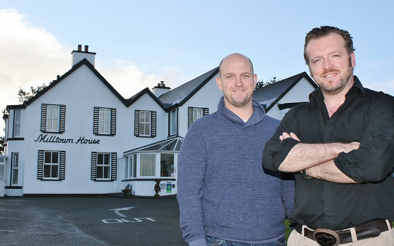 From left, Patrick Wade and Stephen McPhilemy of Milltown House in Dingle. Photo by Marian O'Flaherty